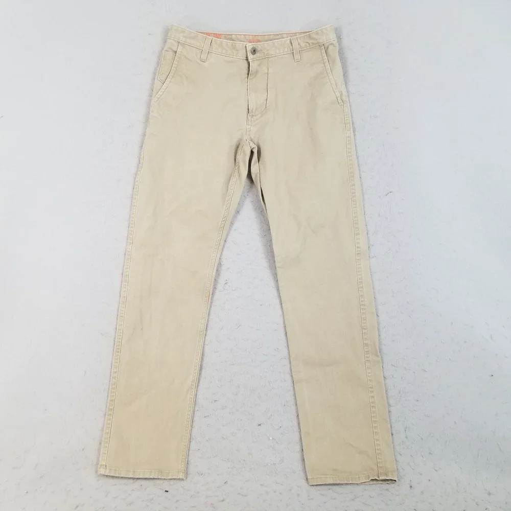 Dockers Pants Mens 31x32 Tan Khakis Straight Leg Stretch‎ Cotton Casual Chinos